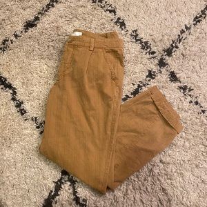 Anthropologie Mustard Boyfriend Pants